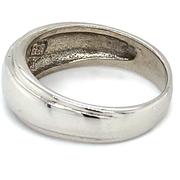 Red Tourmaline .24ct Platinum Solid Silver Ring - Picture 6 of 6